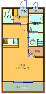 メゾンブルー【3階】の間取り