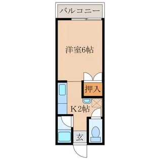 エスポワールバイパス【2階】の間取り