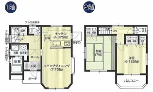 福島県いわき市佐糠町1【一戸建】の間取り