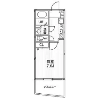 ルクレ阿波座レジデンス【9階】の間取り