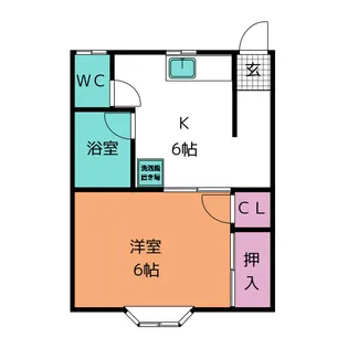 千寿荘1号館【2階】の間取り