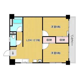 福島県郡山市安積町日出山字一本松【マンション】の間取り