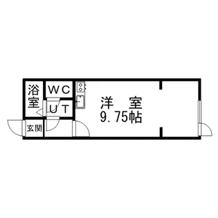 1Rの間取り画像