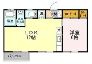 メゾンクレール【1階】の間取り