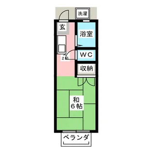 石川ハイツ【2階】の間取り
