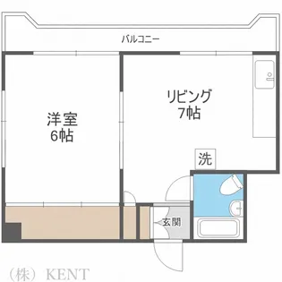 ドエル大通22【5階】の間取り