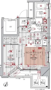 シティインデックス千代田神保町【5階】の間取り