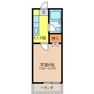 メゾン愛【1階】の間取り