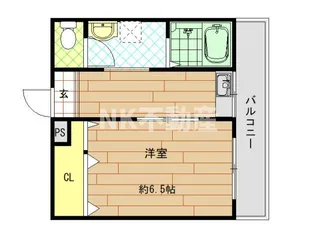 コーポフェルメール【2階】の間取り