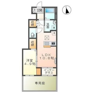 アンソレイユ【1階】の間取り