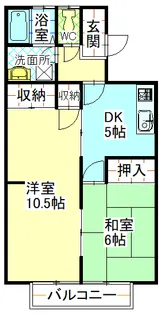 コーポ真栄【2階】の間取り