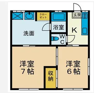 サニーヒル【1階】の間取り