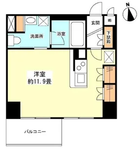 グランカーサ新宿御苑【9階】の間取り