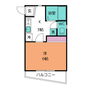 クレインズハイツ【1階】の間取り