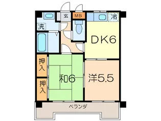 サンデンハイツ金山の間取り