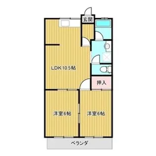 ミナミブルータウン光与【4階】の間取り