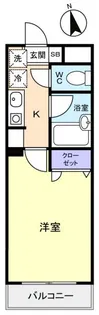 ルクレ津田沼【3階】の間取り