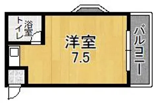 比枝コーポラス徳庵【3階】の間取り