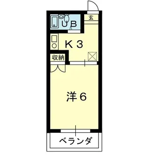コーポひがし【1階】の間取り