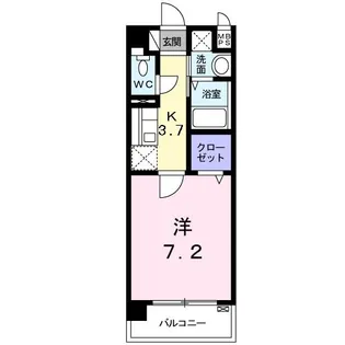 aube春の町【3階】の間取り