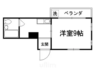 1DKの間取り画像
