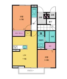 グリーンパレス【1階】の間取り