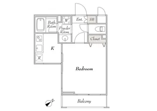 ミリアレジデンス桜新町【1階】の間取り