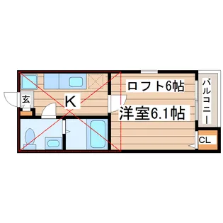 ロフトハウス長町【1階】の間取り