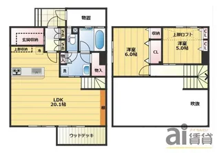 埼玉県川越市岸町3【一戸建】の間取り