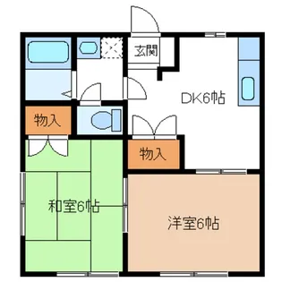 グリーンハイツ関根【1階】の間取り