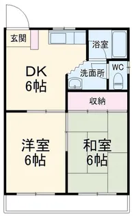 コーポサウス【1階】の間取り