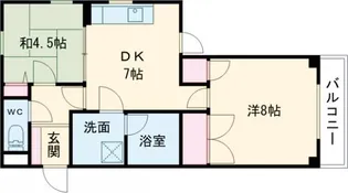 パティオ香里園東【2階】の間取り