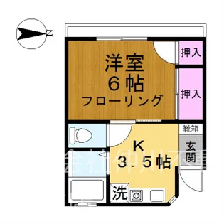 東京都足立区佐野2【アパート】の間取り