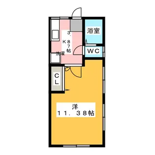 アップルパイVI【2階】の間取り