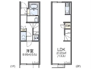 レオネクストパーチェ【1階】の間取り