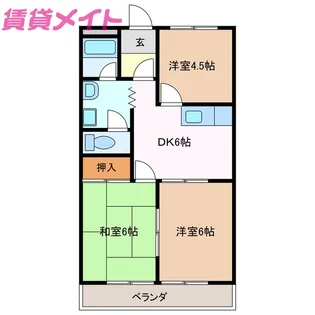 エクセル東山【2階】の間取り