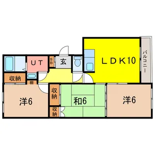 3LDKの間取り画像