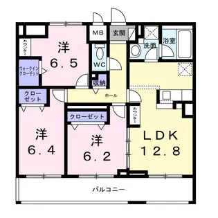 アーブルブリエ【3階】の間取り