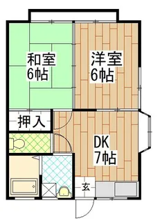 ハイツニュー曙【2階】の間取り