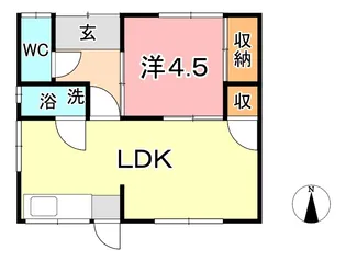 岡山県倉敷市酒津【一戸建】の間取り