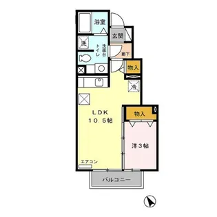 グリーンハイツ【1階】の間取り
