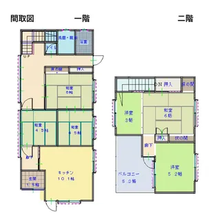 広島県三原市糸崎5【一戸建】の間取り