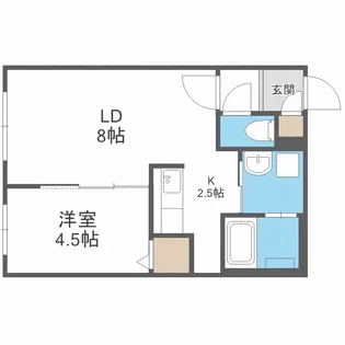 ネクステージ手稲本町【1階】の間取り