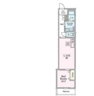 ペルル穴川【1階】の間取り