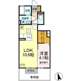 Mille graineB(ミルグレーヌB)【1階】の間取り