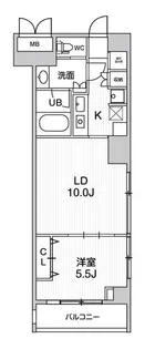 六本木デュープレックスエムズ【5階】の間取り