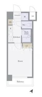 1Kの間取り画像