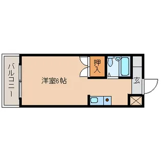 1Rの間取り画像