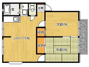 サンライフ立沢【2階】の間取り