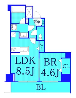 ジェノヴィア新横浜スカイガーデン【3階】の間取り